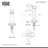 VIGO Paloma Single Handle Single Hole Bathroom Sink Faucet, WaterSense Certified, Matte Black image 8