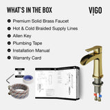 VIGO Paloma Single Handle Single Hole Bathroom Sink Faucet, WaterSense Certified, Matte Gold image 5