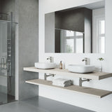 VIGO Peony Matte Stone Novelty Composite Vessel Bathroom Sink/Basin with Deep Bowl, White image 8