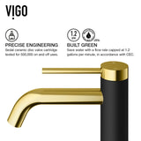 VIGO Roma MatteShell Matte Black Bathroom Sink/Basin Set with Lexington Faucet and Glass Square Vessel image 6