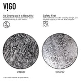VIGO Round Glass Vessel Bathroom Sink/Basin with Deep Bowl, Titanium image 7