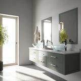 VIGO Round Glass Vessel Bathroom Sink/Basin with Repellent Seal Coating, Crystalline image 7