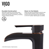 VIGO Russet Glass 18-in Red/Brown Bathroom Sink/Basin Set with Niko Faucet and Rectangular Vessel image 2