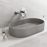VIGO Sagrada Gothic ConcretoStone 24x14-in Deep Grey Bathroom Sink/Basin with Rectangular Vessel image 6