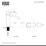 VIGO Satro Single Handle Single Hole Bathroom Sink Faucet, WaterSense Certified, Chrome image 5