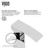 VIGO Satro Single Handle Single Hole Bathroom Sink Faucet, WaterSense Certified, Chrome image 6