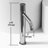 VIGO Segovia Gothic ConcretoStone Grey Bathroom Sink/Basin Set with Apollo Faucet and Rectangular Vessel image 5