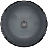 VIGO Sheer Glass Round Vessel Bathroom Sink/Basin with Deep Bowl, Black image 2