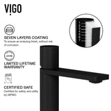 VIGO Sottile MatteShell Amber Bathroom Sink/Basin Set with Gotham Faucet and Glass Vessel image 4