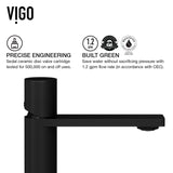 VIGO Sottile MatteShell Amber Bathroom Sink/Basin Set with Gotham Faucet and Glass Vessel image 7