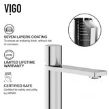 VIGO Starr Glass MatteStone White Bathroom Sink/Basin Set with Gotham Faucet and Rectangular Composite Vessel image 4