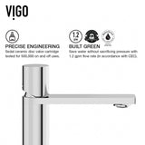 VIGO Starr Glass MatteStone White Bathroom Sink/Basin Set with Gotham Faucet and Rectangular Composite Vessel image 6