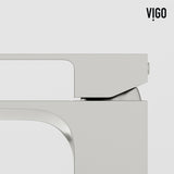 VIGO Tarragona Gothic ConcretoStone Grey Bathroom Sink/Basin Set with Dunn Faucet and Rectangular Vessel image 3