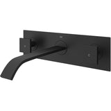 VIGO Titus Wall Mount Dual Handle Bathroom Sink Faucet, Eco-Friendly 1.2 GPM Flow Rate, Matte Black image 2