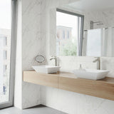 VIGO Vinca Matte Stone Vessel Bathroom Sink/Basin with Deep Bowl, White image 7
