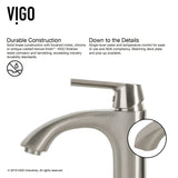 VIGO White Frost White Bathroom Sink/Basin Set with Linus Faucet and Round Glass Vessel image 3