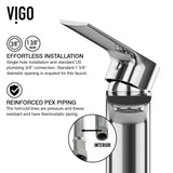 VIGO Wisteria MatteStone White Bathroom Sink/Basin Set with Norfolk Faucet and Oval Composite Vessel image 5