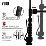 VIGO Zurich Kitchen Faucet, Matte Black image 5