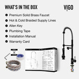 VIGO Zurich Kitchen Faucet, Matte Black image 6