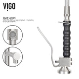 VIGO Zurich Single Handle Pull Down Spray Kitchen Faucet, Stainless Steel image 3
