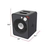 Vornado VMHi300 Whole Room Metal Heater with Adjustable Thermostat, Storm Grey image 4