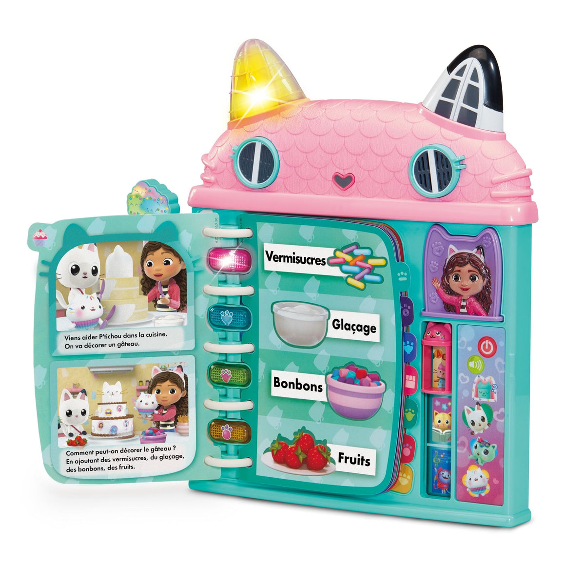 VTech Gabby's Dollhouse Cat-a-Vator Discovery Book, French