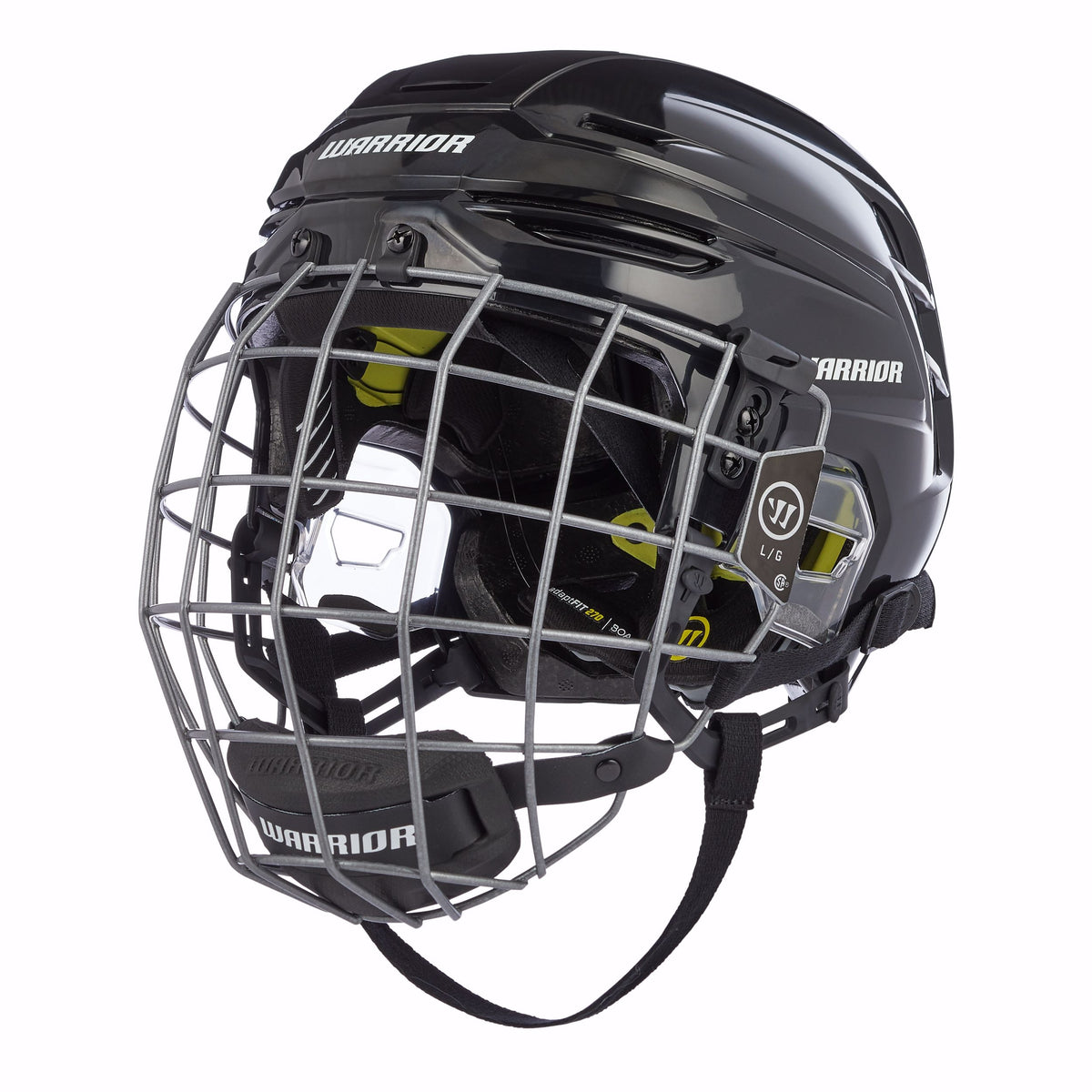 Warrior Alpha Pro Hockey Helmet Combo, Black