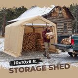 Weatherfast Waterproof Storage Shed with UV Protection, 10 x 10 x 8-ft image 3