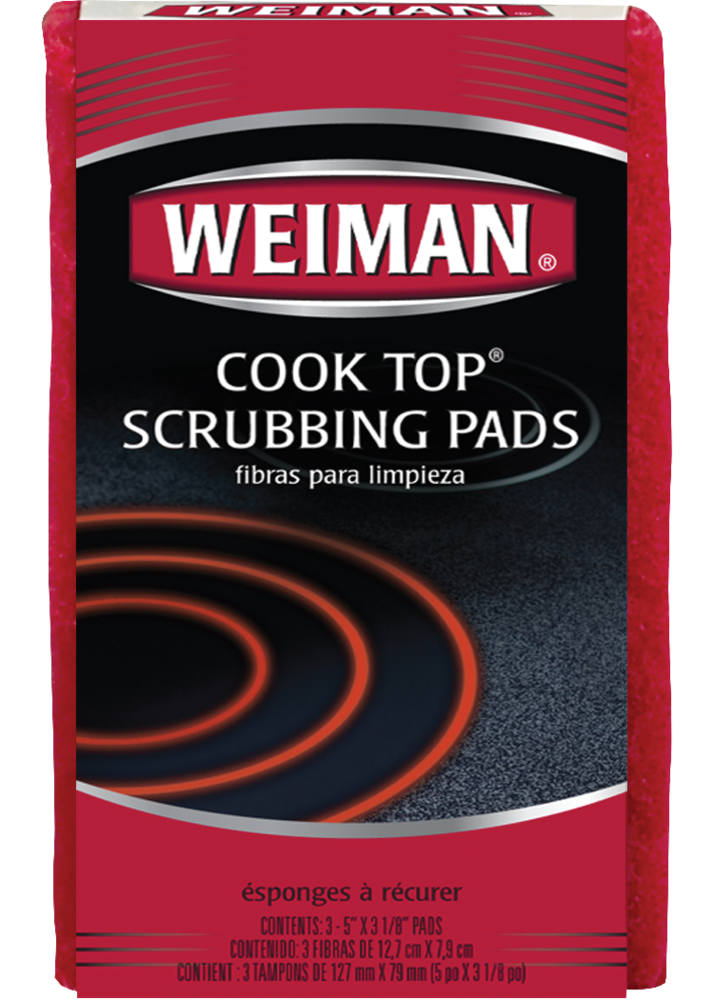 Weiman No Scratch Cooktop Scrubbing Pads for Ceramic and Glass Ranges, 3-pk