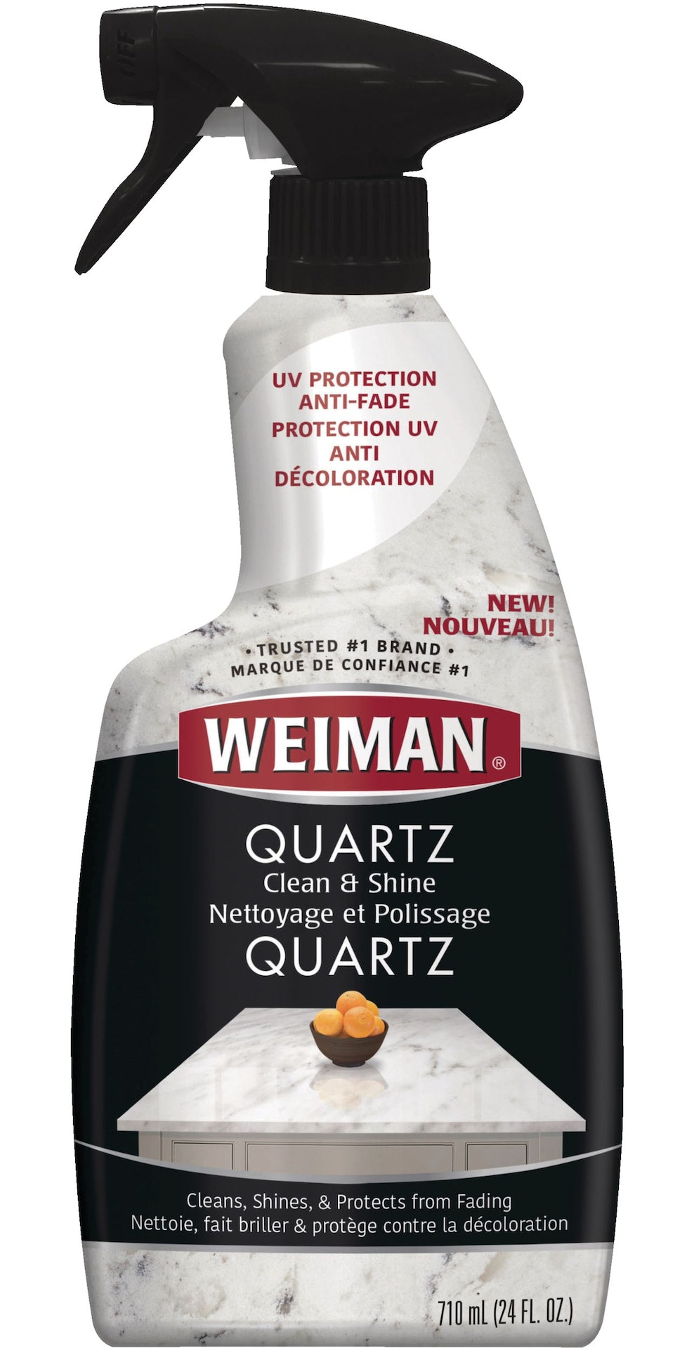 Weiman Quartz Countertop Cleaner and UV Protectant Spray, 710-mL