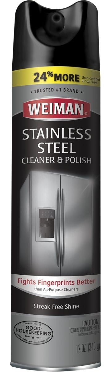 Weiman Stainless Steel Cleaner and Polish Spray, 340-g