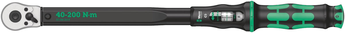 Wera Tools 1/2-in Drive Torque Wrench, 30-146 ft-lbs