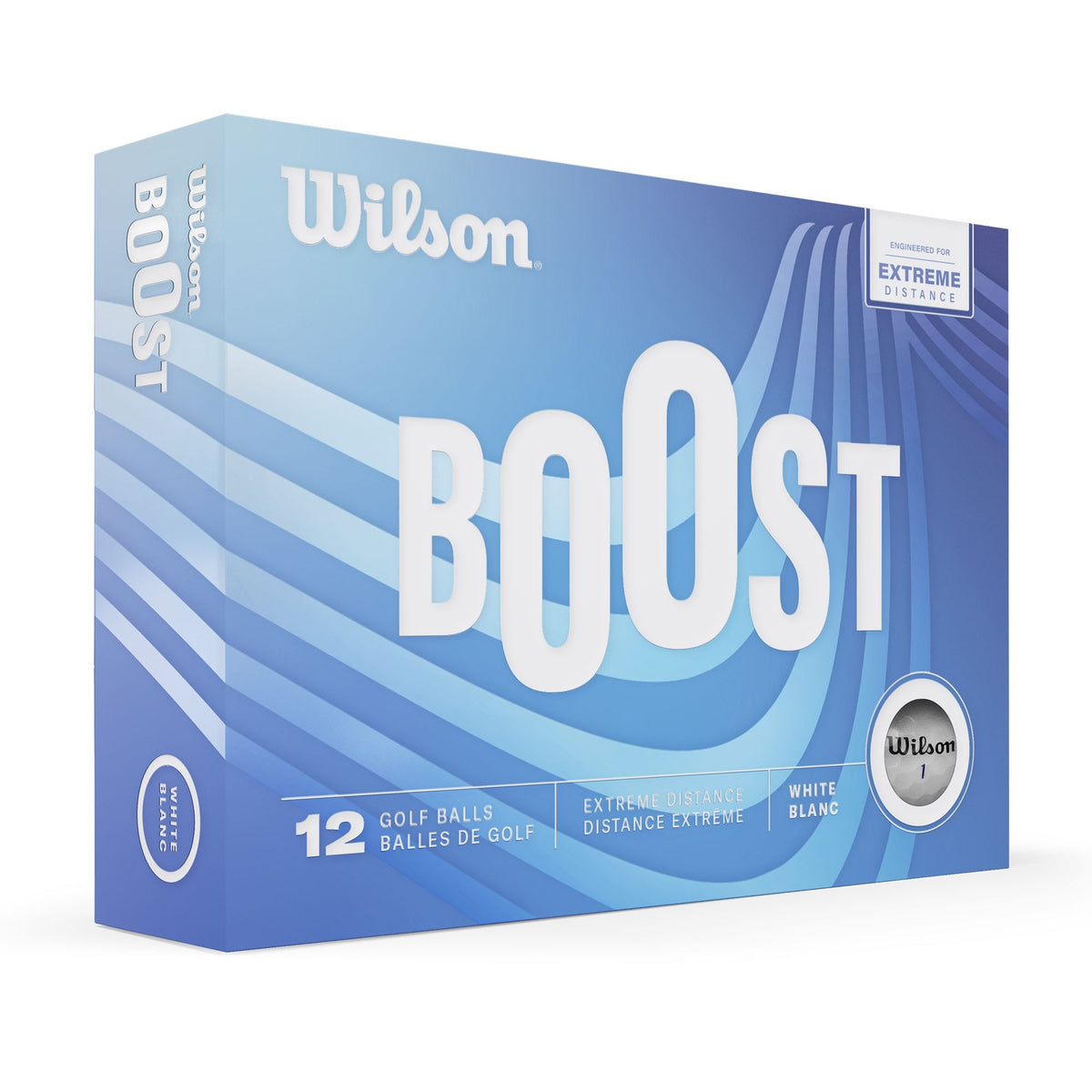 Wilson Boost Golf Ball, Extreme Distance, 12-pk, White