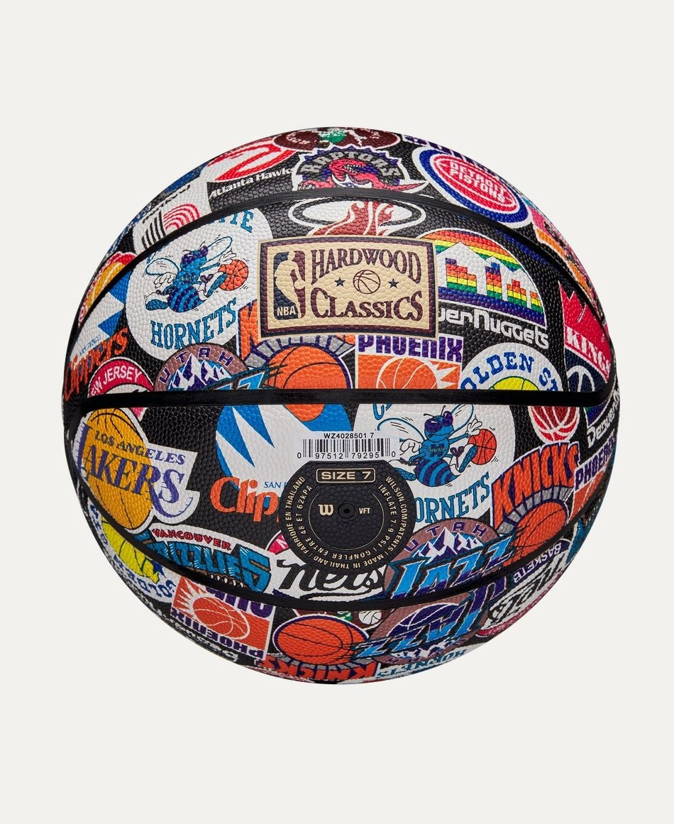 Wilson NBA All Team Retro Classic Composite Leather Basketball, Official Size