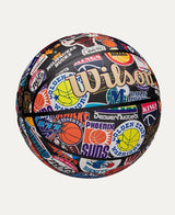 Wilson NBA All Team Retro Classic Composite Leather Basketball, Official Size image 2