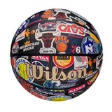 Wilson NBA All Team Retro Classic Composite Leather Basketball, Official Size image 4