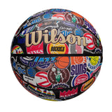 Wilson NBA All Team Retro Classic Composite Leather Basketball, Official Size image 7