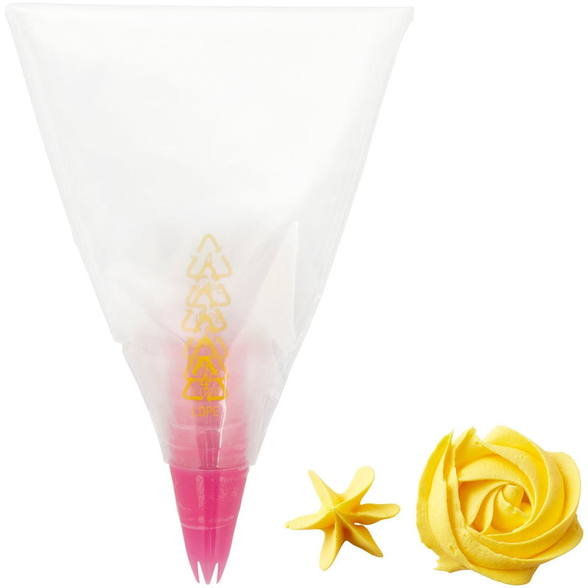 Wilton Disposable Piping Decorating Bag Tip Fuse, Clear, 6-pk, for Baking/Cake Decoration
