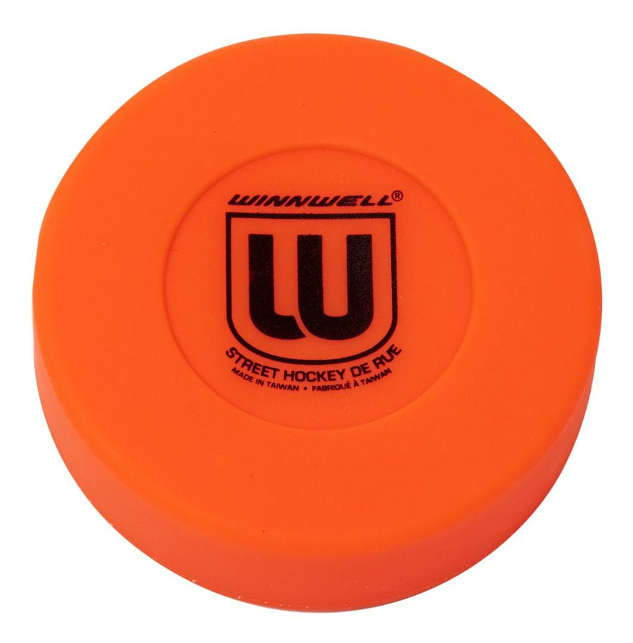 Winnwell Street Hockey Medium Puck, Orange, 75mm, 50g