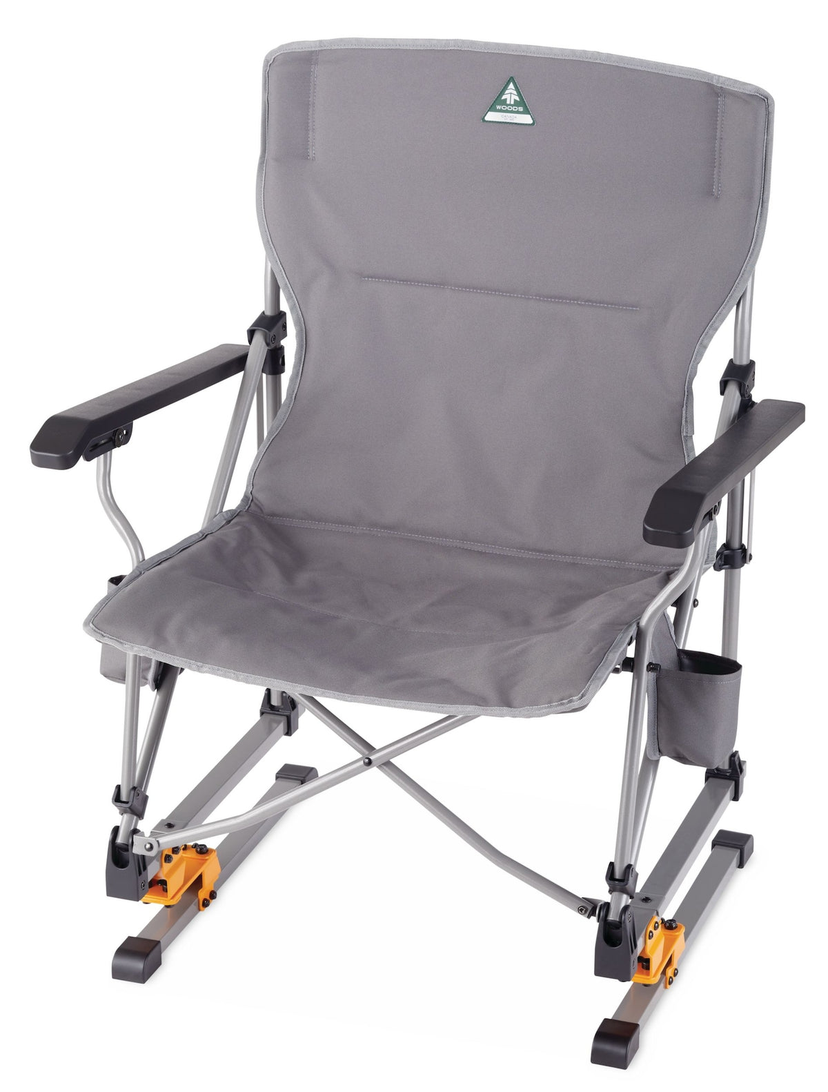 Woods Bonavista Folding Camp Rocker Chair, Grey
