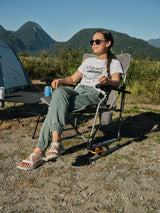 Woods Bonavista Folding Camp Rocker Chair, Grey image 3
