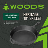 Woods Cast Iron Camping Pan, 10-in image 3