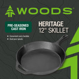 Woods Cast Iron Camping Pan, 12-in image 3