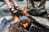 Woods Cast Iron Non-Stick Camping Sandwich Toaster with Long Handle, 4x4-in image 3