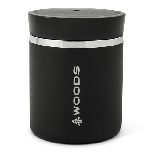 Woods Double Wall Insulated Stainless Steel Portable Reusable Food Jar, BPA-Free, 16-oz
