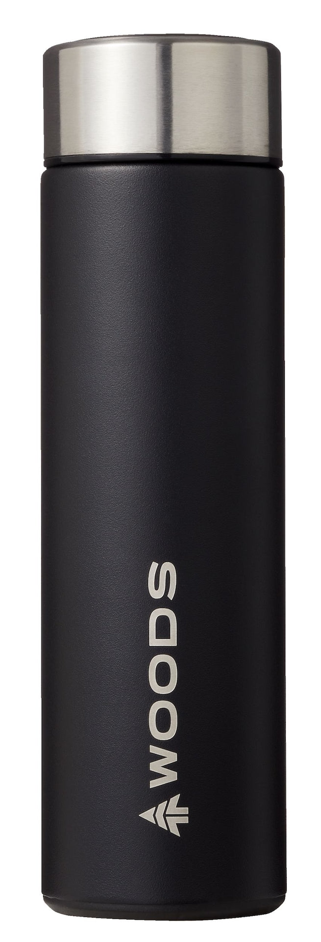 Woods Leak-Tight Tumbler, 16.9-oz, Stainless Steel, Leak-Proof, Black, Medium