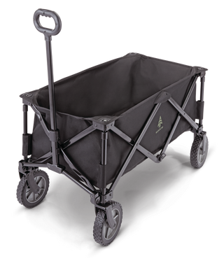 Woods Outdoor Collapsible Folding Utility Standard Wagon & Carry Bag, 150 lb Capacity, Black