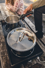 Woods Provision Stainless Steel Camping Cook Pot Set, Made in Canada, 3-pc image 5