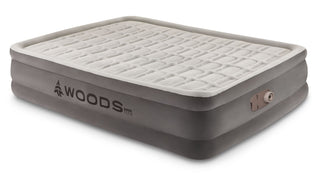 Woods Tritech Double-High Queen Air Mattress with Built-In 120V Pump