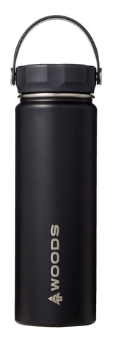 Woods Water Bottle, 22-oz, Stainless Steel, Leak-Proof, Black